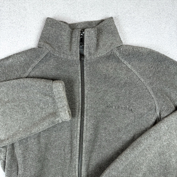 Columbia Benton Springs Full Zip Fleece Jacket Gray Women's Size Large - Picture 1 of 7